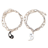Tai Chi Couple Bracelets Double-Deck Chain Jewelry