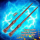 2 Piece Wizard Wands Sound Illuminating Toy Wand for Kids Girls Party Costume