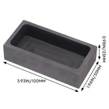 2 Pcs 1 KG Graphite Ingot Mold Crucible Mould for Melting Casting Refining