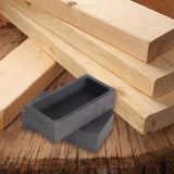 2 Pcs 1 KG Graphite Ingot Mold Crucible Mould for Melting Silver Aluminum Copper