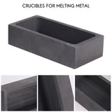 2 Pcs 1 KG Graphite Ingot Mold Crucible Mould for Melting Silver Aluminum Copper
