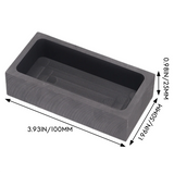 2 Pieces 1 KG Graphite Ingot Mold for Metal Melting