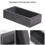 2 Pieces 1 KG Graphite Ingot Mold for Metal Melting