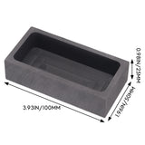 2 Pieces 1 KG Graphite Ingot Mold Crucible Mould for Melting Casting