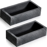 2 Pcs 1 KG Graphite Ingot Mold Crucible Mould for Melting Silver Copper Brass