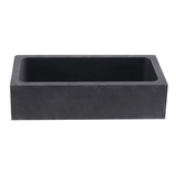2-Piece 1KG Graphite Ingot Mold Crucible for Melting Casting