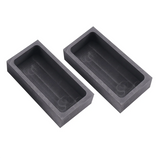 2-Piece 1KG Graphite Ingot Mold Crucible for Melting Casting