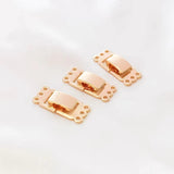 2 Pieces 14K Copper Clad K Buckle Smooth Face Watch Buckle DIY Jewelry
