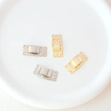 2 Pieces 14K Copper Clad K Buckle Smooth Face Watch Buckle DIY Jewelry