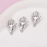 2 Pcs 14k Copper Wrapped K Minimalist Punk Gesture Pendant Diy Bracelet Necklace