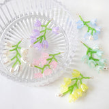 2 Hand-woven Glass Rice Bead Flower Pendant 30 * 49mm