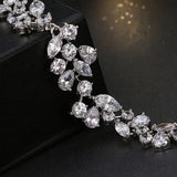Zircon Hand Wrist Jewelry Party Decorative Bangle Craft Leaf Decoration