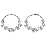 Zircon Hand Wrist Jewelry Party Decorative Bangle Craft Leaf Decoration