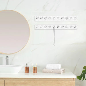 2-Pc Clear Necklace Hanger Jewelry Display Stand Organizer for Bracelets
