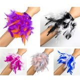 Feather Wrist Cuff Hair Accessories Bracelets Anklet Bracelet for Women