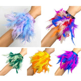 Feather Wrist Cuff Hair Accessories Bracelets Anklet Bracelet for Women