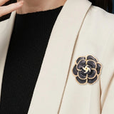 2-Piece Petal Art Flower Brooch Pin for Women