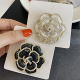 2-Piece Petal Art Flower Brooch Pin for Women