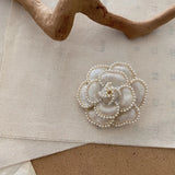 2-Piece Petal Art Flower Brooch Pin for Women
