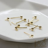 925 Silver Earring Hooks - Plated Sterling Silver Ear Posts