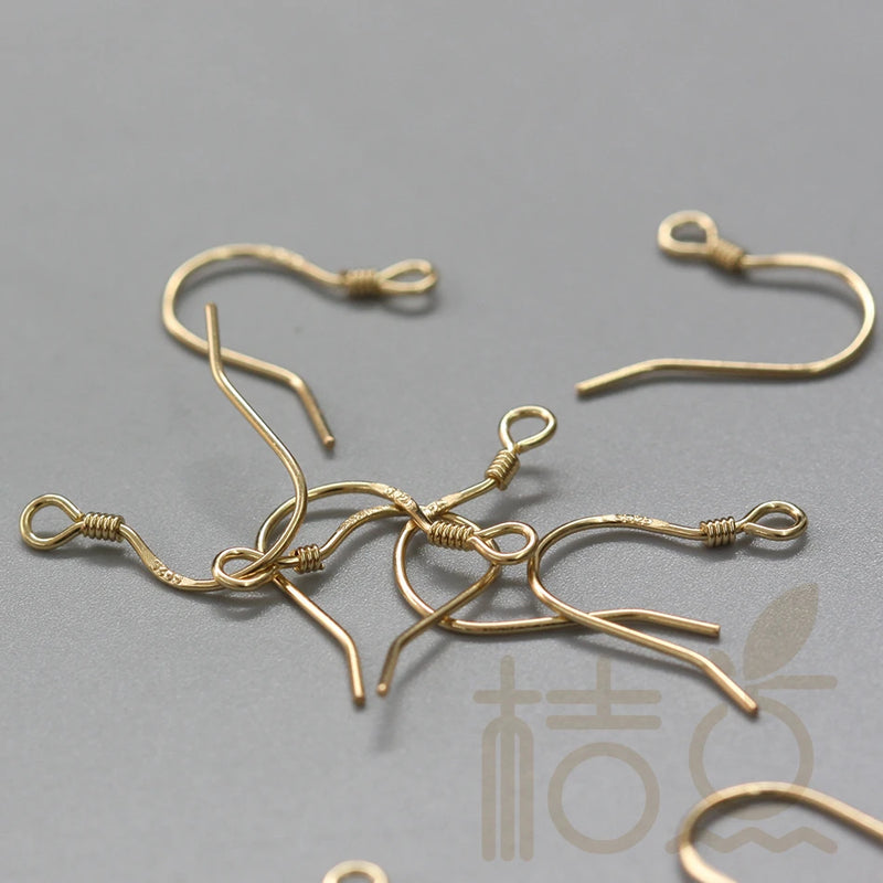 925 Silver Earring Hooks - Plated Sterling Silver Ear Posts