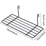 2pcs Hanging Basket Shelf Flower Pot Holder for Wire Wall Grid Panel