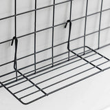 2pcs Hanging Basket Shelf Flower Pot Holder for Wire Wall Grid Panel