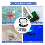 LED Jewelers Loupe 30X 60X 90X Magnifier Eye Glass Loop with Bright Light