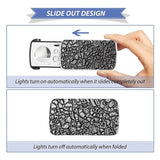 LED Jewelers Loupe 30X 60X 90X Magnifier Eye Glass Loop with Bright Light