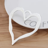 2 Large Hollow Heart Charms Pendants for Necklace Making 76x67mm