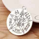 2 Large Pentagram Pentacle Charms Pendants for Jewellery Making 40x40mm
