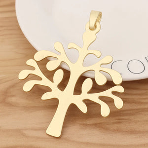 Large Tree Matt Charms Pendants for Necklace Making 98x77mm