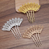Vintage Wedding Hair Comb Filigree Hairwear 4 Teeth