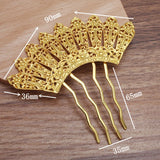 Vintage Wedding Hair Comb Filigree Hairwear 4 Teeth