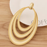 2 Huge Open 3 Circles Charms Pendants for Necklace Making 120x74mm