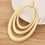 2 Huge Open 3 Circles Charms Pendants for Necklace Making 120x74mm