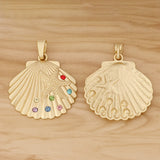 Matte Large Seashell & Starfish Charms for Necklace Making