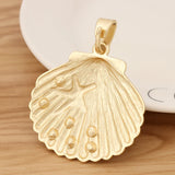 Matte Large Seashell & Starfish Charms for Necklace Making