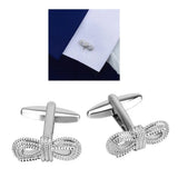 2 Mens Bow Shape Cufflinks Tuxedo Business Gift