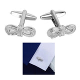 2 Mens Bow Shape Cufflinks Tuxedo Business Gift
