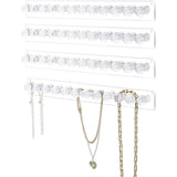 Acrylic Wall Mounted Jewelry Organizer Necklace Holder