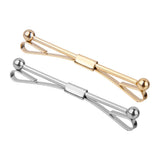 2 Necktie Shirt Tie Collar Pin Tie Clip Clasp Bar Brooch Men Accessory