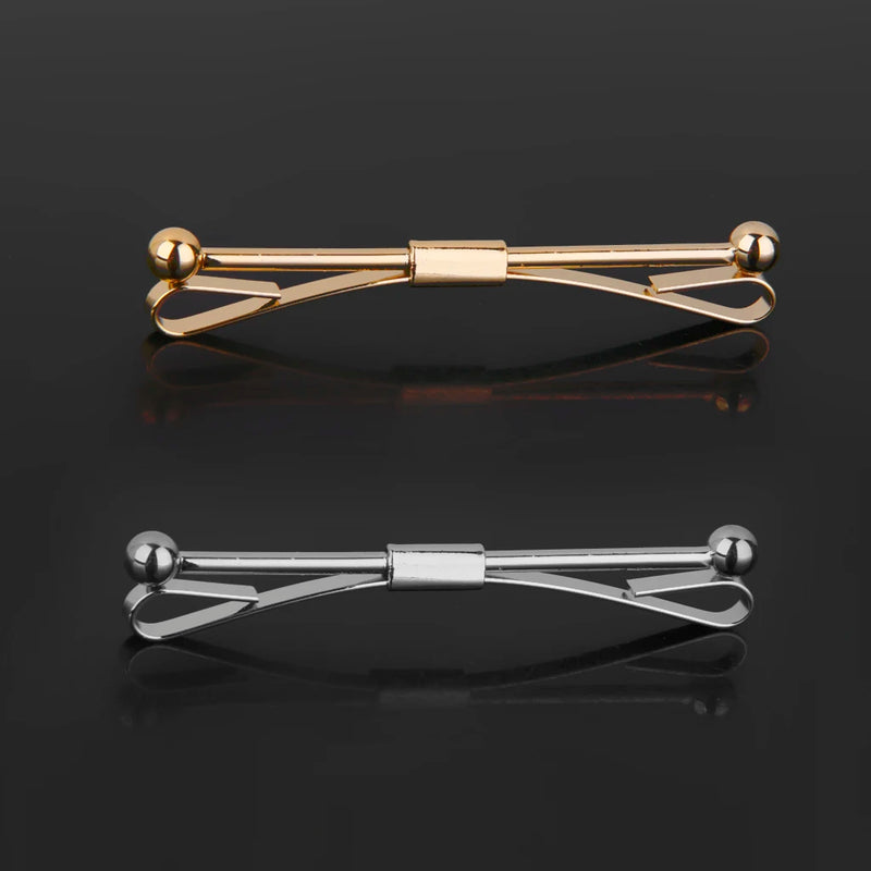 2 Necktie Shirt Tie Collar Pin Tie Clip Clasp Bar Brooch Men Accessory