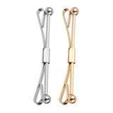 2 Necktie Shirt Tie Collar Pin Tie Clip Clasp Bar Brooch Men Accessory