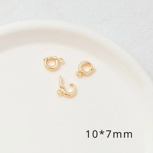 14K Copper Clad K Circular Buckle Pendant Closure Jewelry Accessories