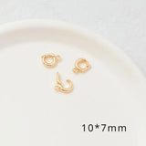 14K Copper Clad K Circular Buckle Pendant Closure Jewelry Accessories