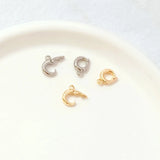 14K Copper Clad K Circular Buckle Pendant Closure Jewelry Accessories