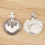 2 Tibetan Silver Bohemia Charm Pendants DIY Necklace Findings 89x69mm