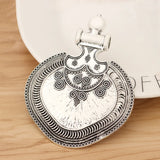 2 Tibetan Silver Bohemia Charm Pendants DIY Necklace Findings 89x69mm