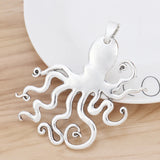 2pcs Tibetan Silver Octopus Charms Pendants 90x70mm